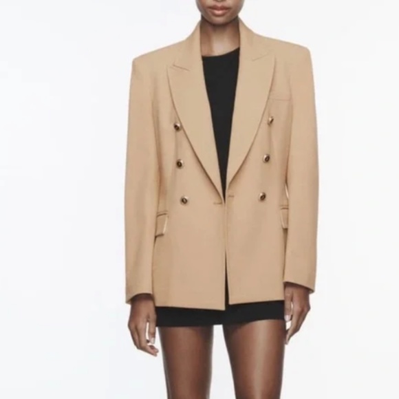Zara Jackets & Blazers - ZARA Tailored Double Breasted Blazer NWT Sz XL